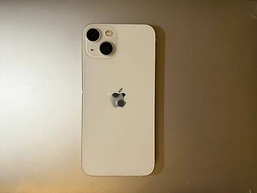 IPhone 13, Б/у, 256 ГБ, Белый, Защитное стекло, Коробка
