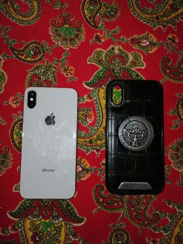 сколько стоит айфон икс: IPhone X, Б/у, 64 ГБ, Серебристый, Чехол, 100 %