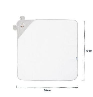 robot cipelari: KikkaBoo Peškir sa kapuljačom Joyful Mice 90x90 cm - Bebi peškir od — 4
