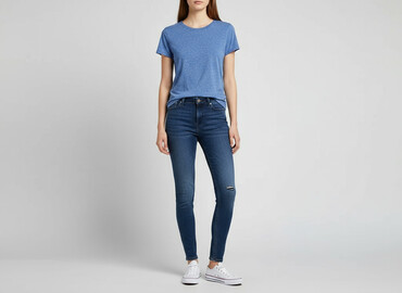 koszula niebieska hm: H&M, Women`s T-shirt, size S