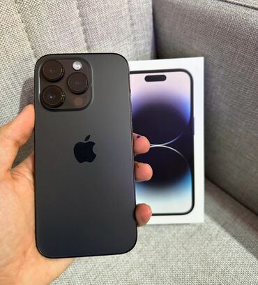 iphone 14 pro islenmis: IPhone 14 Pro, 256 GB, Black Titanium, Zəmanət, Barmaq izi, Simsiz şarj