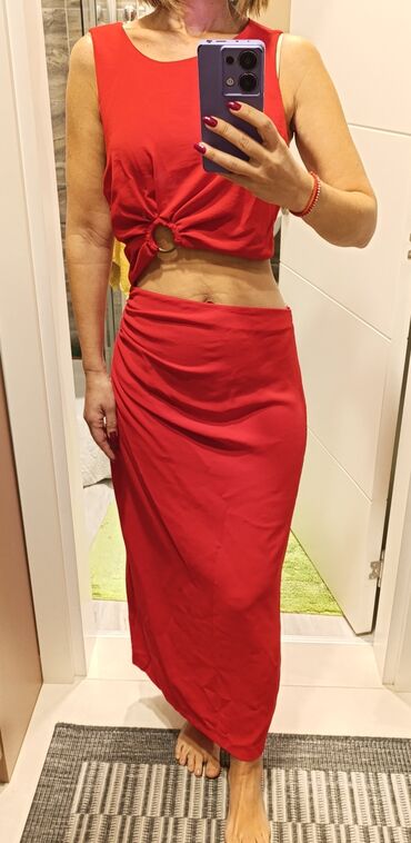 Haljine: Zara S (EU 36), bоја - Crvena, Večernji, maturski, Top (bez rukava) — 10