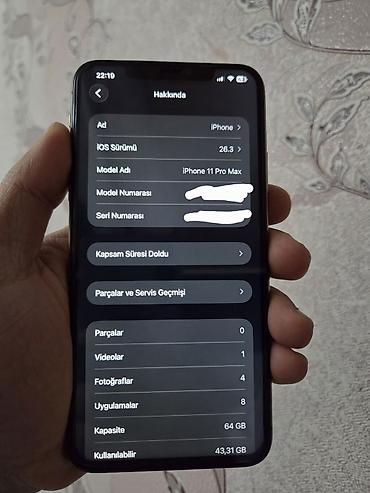 Apple iPhone: IPhone 11 Pro Max, 64 GB, Black Titanium, Face ID — 9