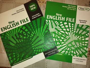 Kitablar, jurnallar, CD, DVD: New English File İntermediate level ikisi birlikde 4 azn. workbook