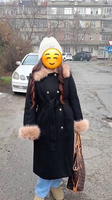 зимнее платье: Пальто, Классика, Зима, Искусственный мех, Длинная модель, Приталенная модель, S, M, L — 3