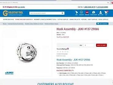 Ostali delovi za šivaće mašine: Industrijski kuker (grablja) za šivaću mašinu – Koban Hook, Made in — 12