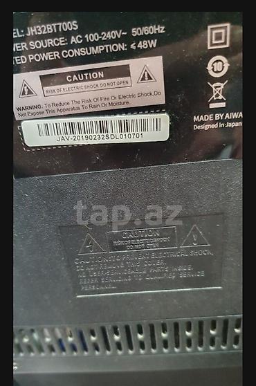 soundbar: Aiwa LED televizor işlek vəziyyətdə - Model: JH32BT700S - Ekran: 32" — 2