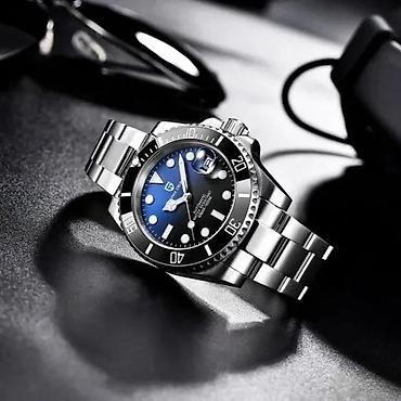 Ručni satovi: PAGANI DESIGN PD-1661 - 40mm - Crna - Rolex Submariner Hom Potpuno — 3