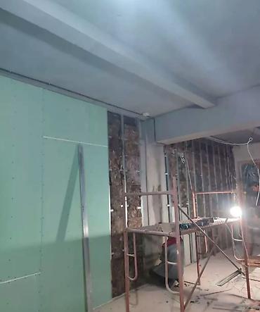 Потолочный гипсокартон: Гипсокартон сапаттуу жана ылдам жасайбыз — 9