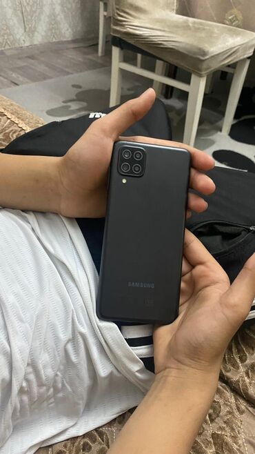 qizilin satisi 2018: Samsung Galaxy A12, 128 ГБ, цвет - Черный, Отпечаток пальца, Две SIM карты