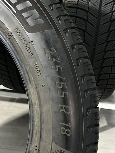 Шиналар: Шиналар 235 / 55 / R 18, Кыш, Колдонулган, Комплект, Жеңил унаалар, Франция, Michelin — 6