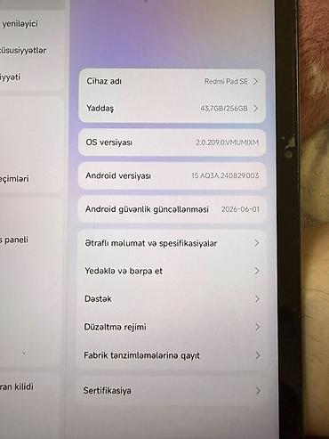 xiaomi wifi: İşlənmiş Xiaomi Redmi Pad SE, 11", 256 GB, Ünvandan götürmə — 4