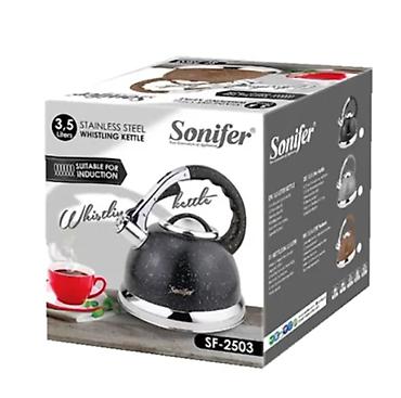 Çaydanlar: №: 2873 Məhsulun adı: Çaydan Sonifer SF-2503, qara, 3.5 l Brend — 2