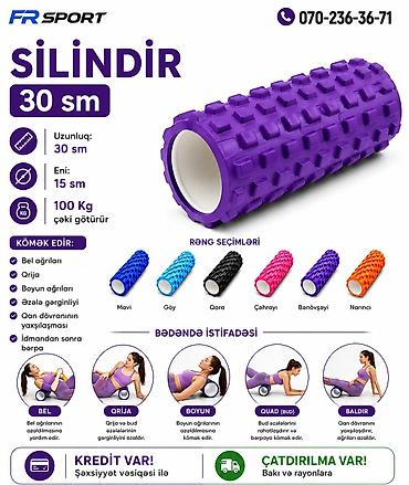İdman alətləri: 💥 silindir, yoga silindiri ✅ 7/24 əlaqə saxlaya bilərsiz. ✅ — 1