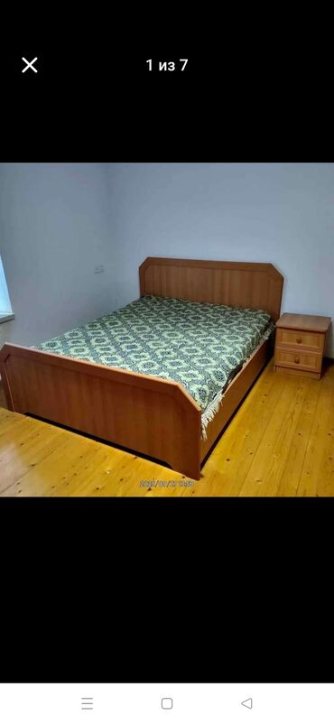 Mətbəx mebeli: İşlənmiş, İkinəfərlik çarpayı, Bazasız, Matras ilə, Siyirməsiz