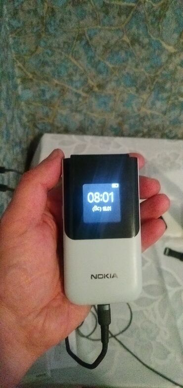 knopkalı telefonlar: Nokia 2760 Flip, 2 GB, rəng - Ağ, İki sim kartlı, Sənədlərlə, Düyməli