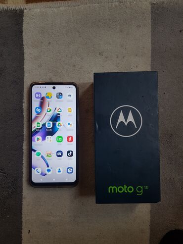 Motorola: Motorola Moto G13, 128 GB, rəng - Qara, Barmaq izi