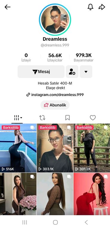 free fire hesabi satilir: TikTok Hesabin satisi gorus yolu ile olacaq bos bos narahat