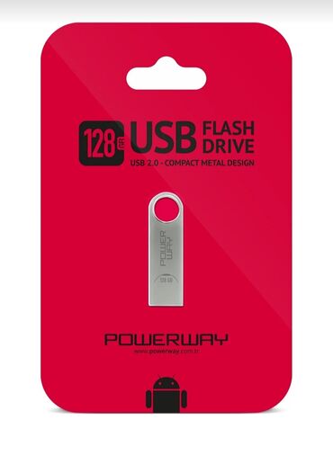 usb tester: Powerway Compact Metal design 128 gb Metal 2.0 micro Usb Flash card