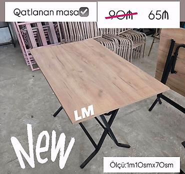 qatlanan çarpayi: Qatlanabilən masa - Ölçü: 110 sm x 70 sm - Tətbiq sahəsi: ev, balkon — 1