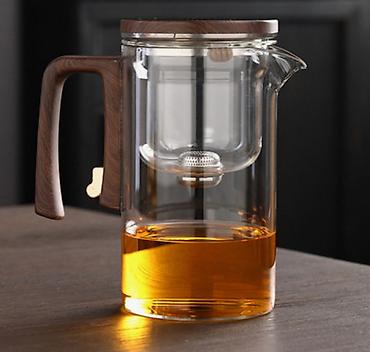 чугунный чайник: Стеклянный заварочный чайник Magnetic Glass Teapot - Современный — 2