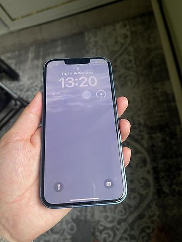 Apple iPhone: IPhone 13, Б/у, 128 ГБ, Синий, Зарядное устройство, Чехол, Коробка, 78 % — 6