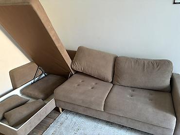 sofa: Угловой диван, C подушками, Трехместный — 3