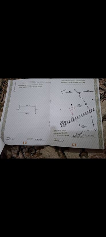 срочна продам: 87 соток, Айыл чарба үчүн, Сатып алуу-сатуу келишими