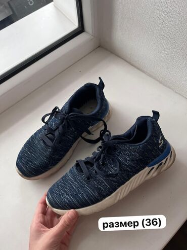 Кроссовки и спортивная обувь: Кроссовки, 36, Sketchers, Б/у, цвет - Синий, Самовывоз