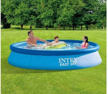 sup: Надувной бассейн Intex размером 366х76 см - модель синего цвета с