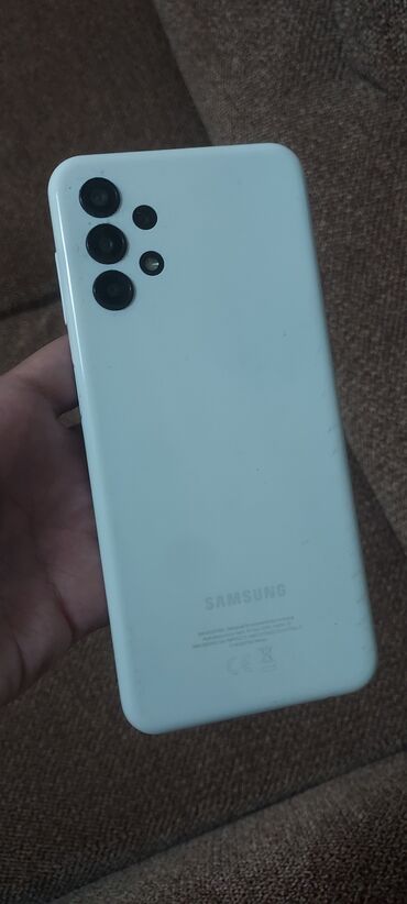 Samsung: Samsung Galaxy A13, 128 GB, rəng - Ağ, Düyməli, Barmaq izi, Face ID