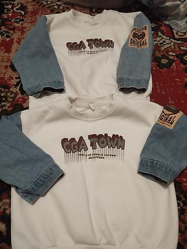 gilan parcaları: Uşaq svitşortu – “CGA TOWN” dizaynı - Model: Ağ svitşort, mavi cins — 1