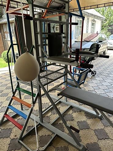 Спорт и отдых: Многофункциональный уличный тренажёр-станция для силовых и — 1