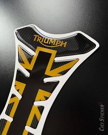 smart multimedija: Premium tank pad za Triumph motocikle, izrađen u carbon izgledu sa — 2