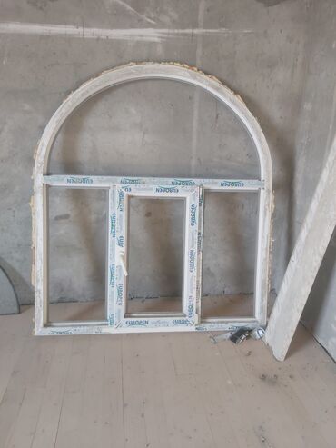 Plastik pəncərələr: İşlənmiş İkiqat şüşə paketi Plastik pəncərə, Еni: 140 sm, Uzunluğu: 160 sm — 4