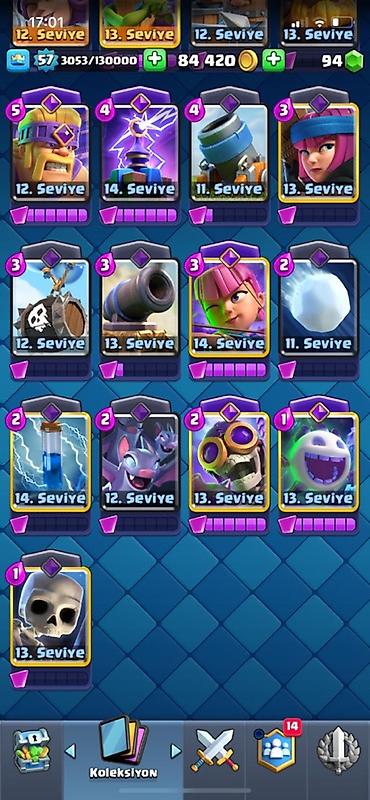 oxatan: Clash Royale hesabı – yüksək səviyyəli kolleksiya və güclü destələr — 5