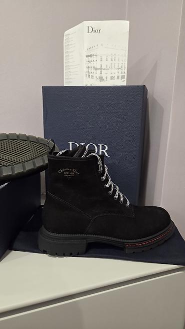 духи dior: Мужские ботинки, 43, Dior, Новый, цвет - Черный, Бесплатная доставка — 3