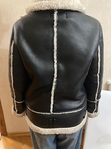 dublyonkalar: Stradivarius qadın kürkü (aviator/biker üslubunda) - Rəng: qara — 3