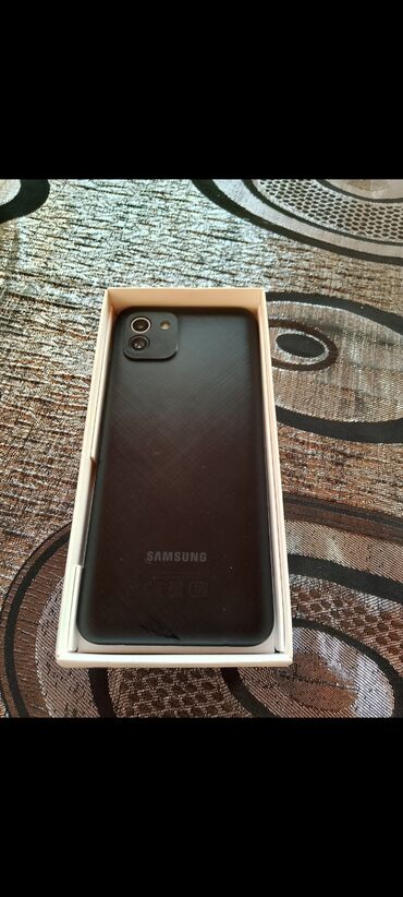Fizika: Samsung Galaxy A03, 64 GB, rəng - Qara, Face ID