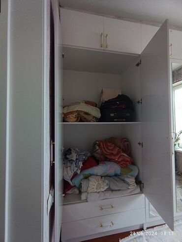 встроенный шкаф на балкон: Спальный гарнитур, Шкаф, цвет - Белый