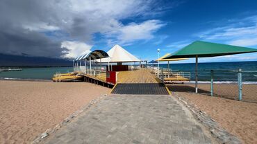 Иссык-Куль 2025: Коттедж, Радуга We ЦО Радуга West, Кош-Кол, Детская площадка, Парковка, стоянка, Охраняемая территория — 18