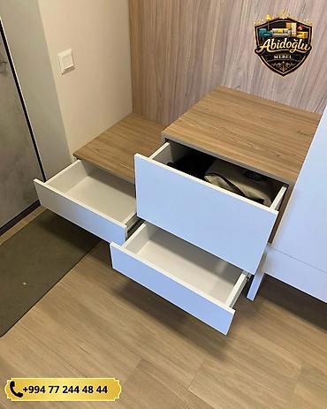 giris dolabi: Yeni, 2 qapılı, Güzgülü, Ağ, Açılan, Düz dolab — 4