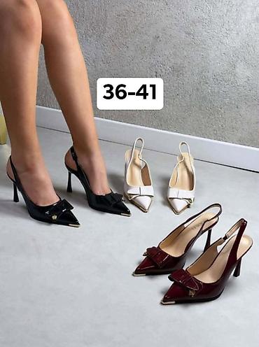 obuca vranje: Elegantne ženske salonke sa otvorenom petom (slingback) i tankom — 1