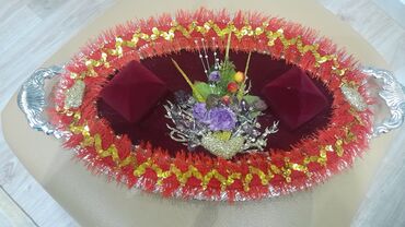 Xonça: Böyuk olçüde gelin nişan xonçası.Villur işlemeli mirvari mınçıgla — 6