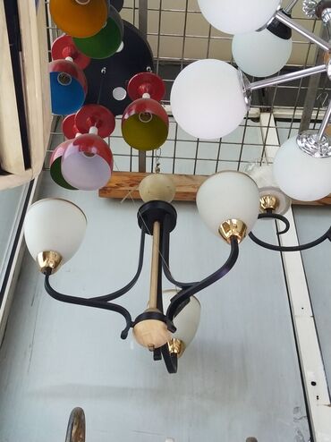 5 15 taxta qiymeti 2021: Çılçıraq, 5 lampa, Metal