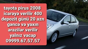 Toyota: Icarəyə verilir vacapla ələqə saxlayın gəncə