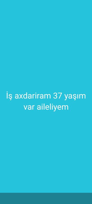 Otel, kafe, restoranlar: Xidmət: İş axtaran namizəd Məlumat: - 37 yaş - Ailəlidir - Daimi və