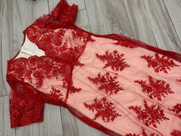 crvena plišana haljina: Svečana haljina