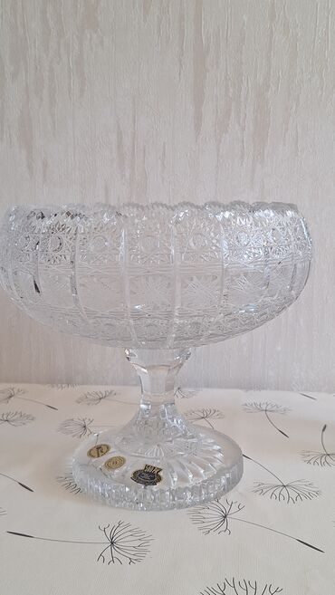 Digər dəstlər və servizlər: Kəpək naxışlı kəsmə şüşə dəst Tom xrustal - Material: qalın kəsmə — 9