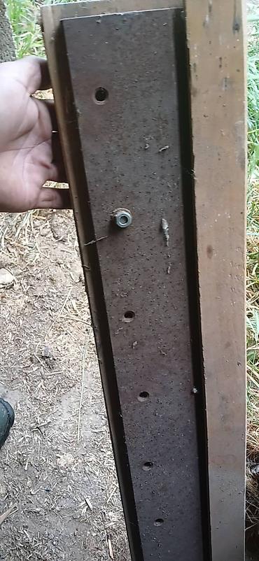 pregrada za klimu: Graficki noz stanje kao na slici duzina noza 99cm debljina 10mm Cena — 1